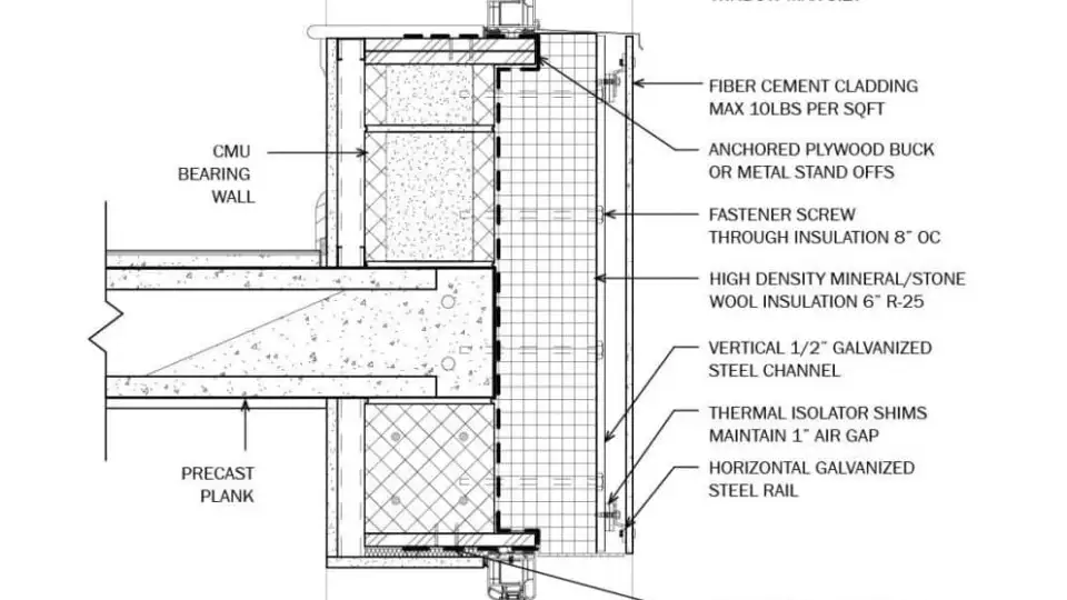 DeKalb Exterior Wall Section at Window