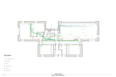 Figure 5a depicts the fresh air system for the home.