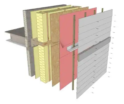 NRCan Prefabricated Exterior Energy Retrofit (PEER) wall panel prototype