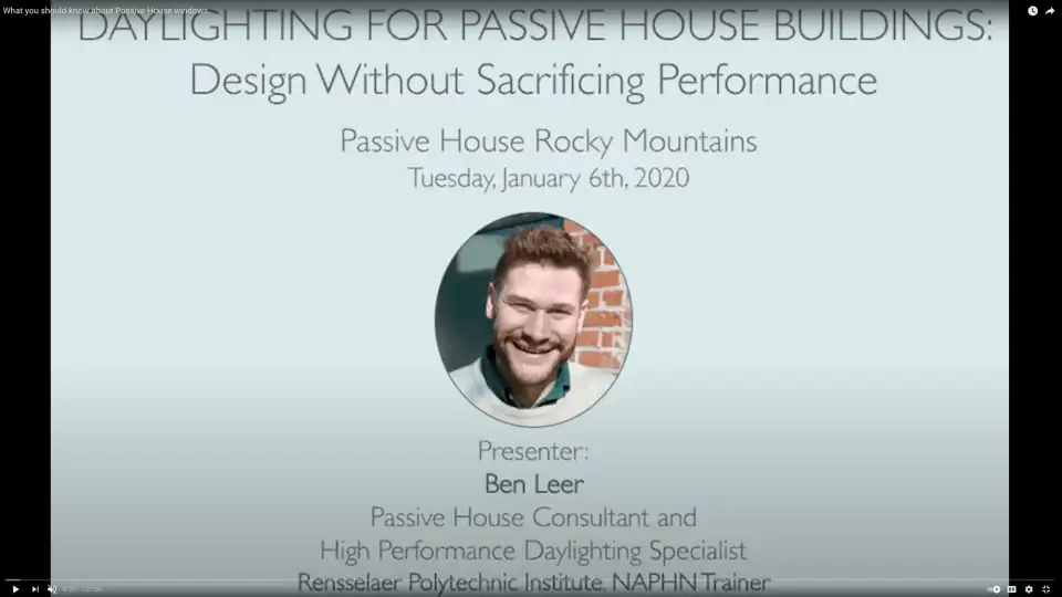 ben lear passive house windows