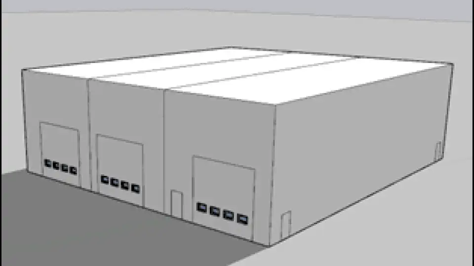 Figure 2   North Elevation of Vehicle Garage