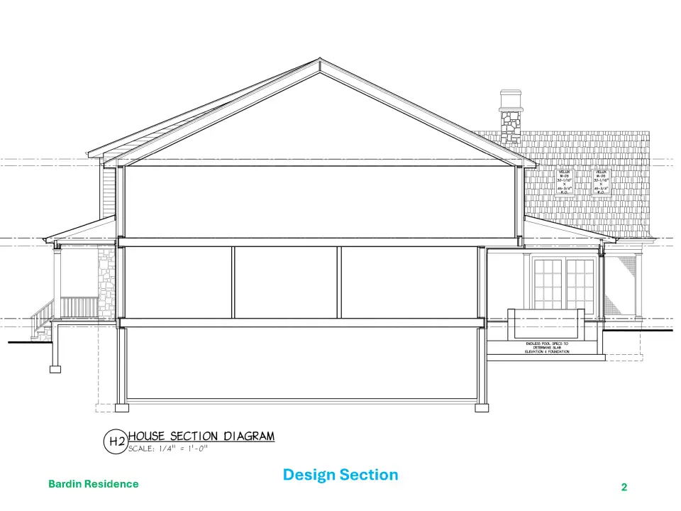 Figure 2 - ADG&rsquo;s early design sections show the basic layout of the spaces.